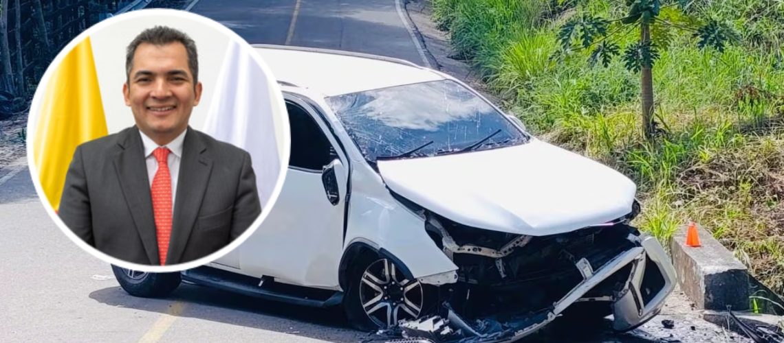 Accidente magistrado Alfonso Campo