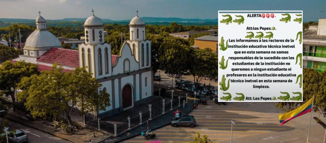 Galapa panfleto en colegio