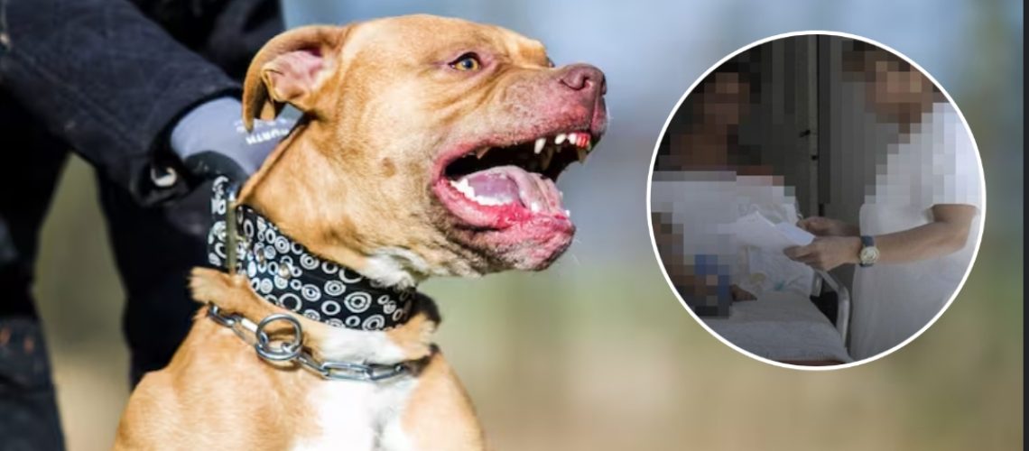 Ataque de perro pitbull a niño en San Alberto Cesar