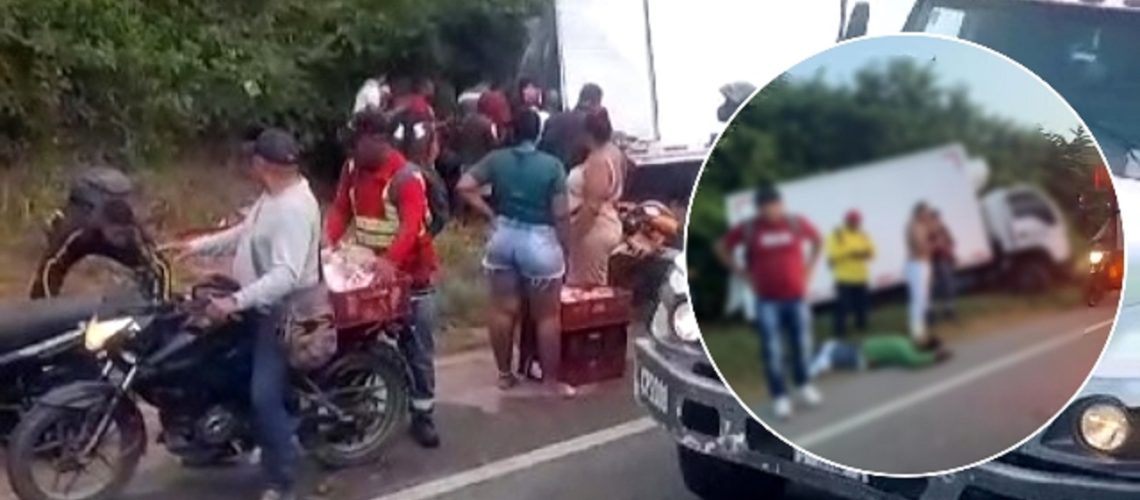 Accidente furgón carnes Luruaco (2)