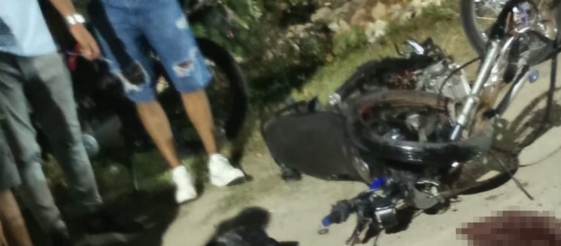 Accidente vía Juan Mina