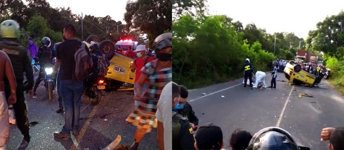 Accidente vía a Caracolí