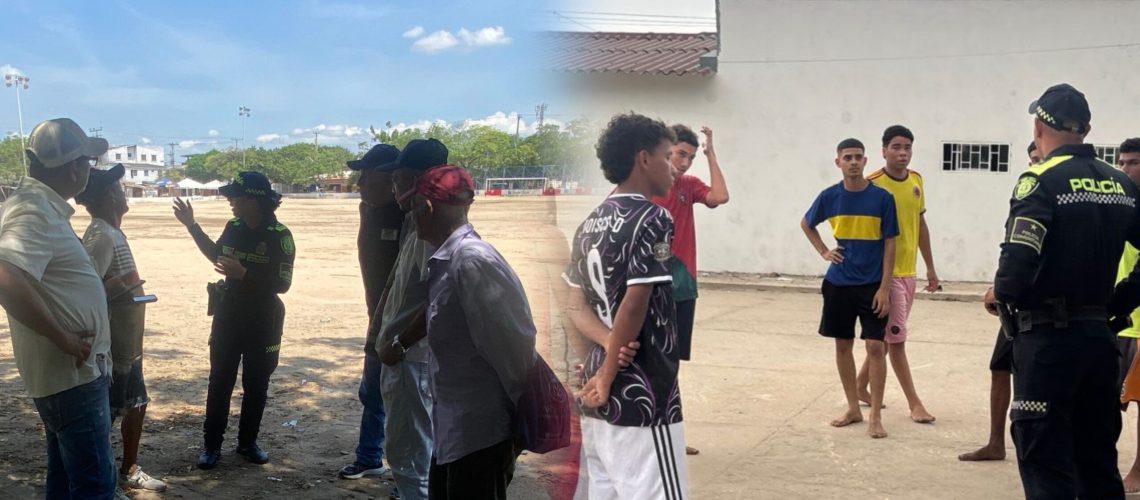 Acompañamiento Policía canchas Barranquilla