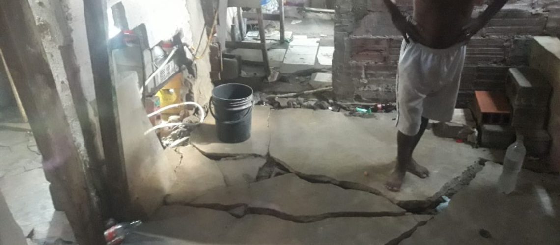 Alerta en el barrio Villa del Rosario por deslizamientos de tierras