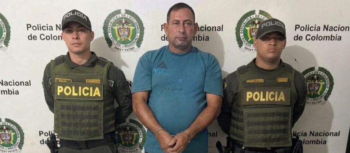 Alias Alirio, presunto integrante de los Costeños capturado por la Policía Nacional en Soledad