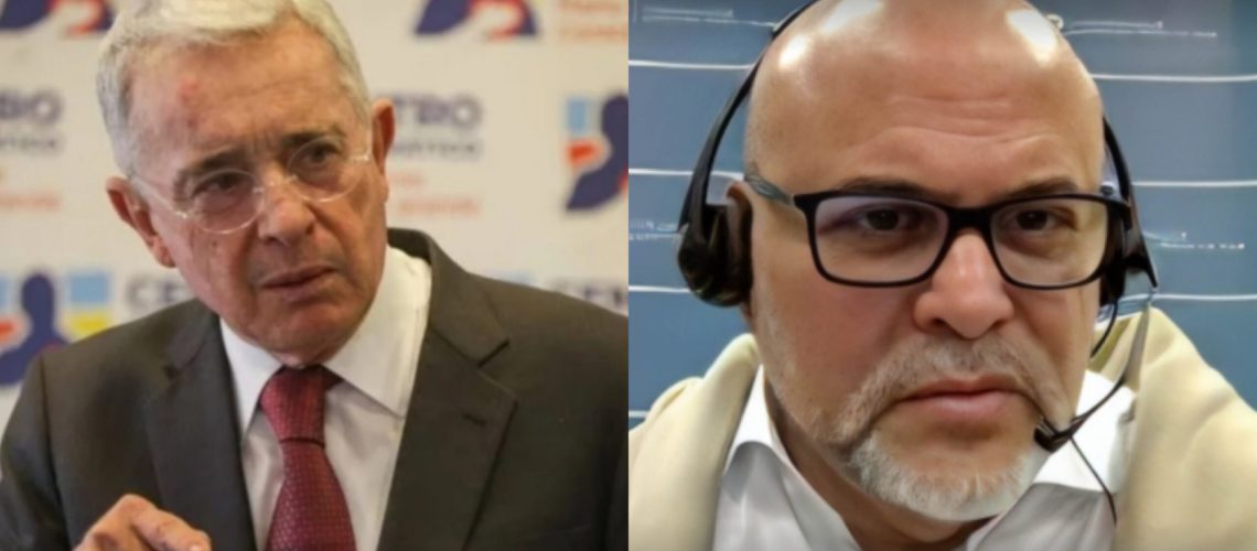 Álvaro Uribe y Salvatore Mancuso