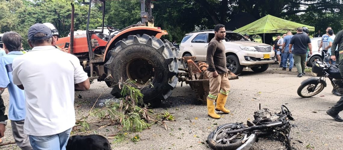 Ataque terrorista con motobomba en Jamundí, Valle del Cauca