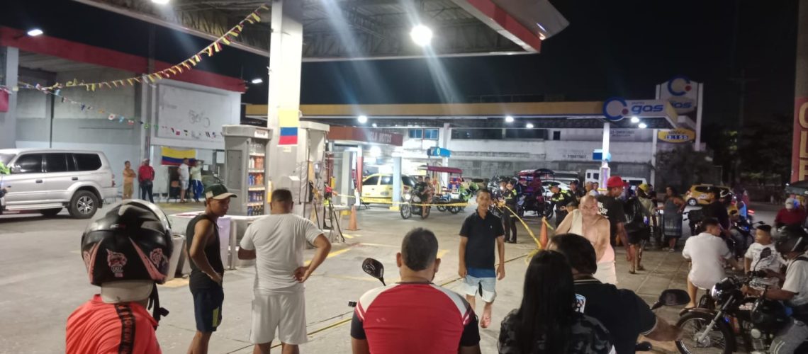Atentado con muerto y herido barrio La Luz