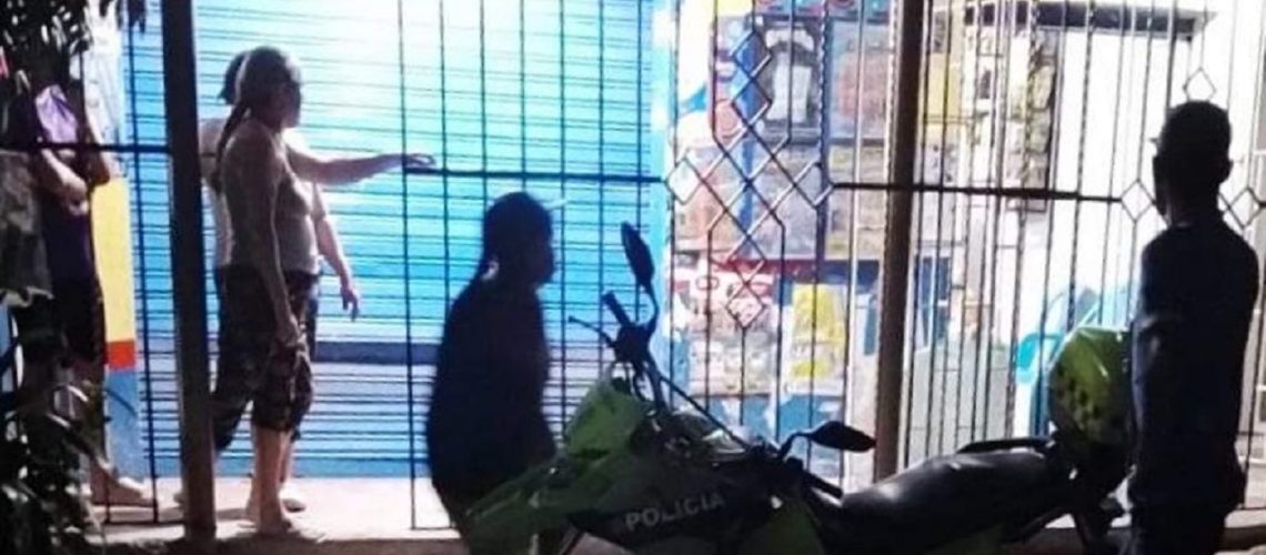 Atentado tienda Malambo
