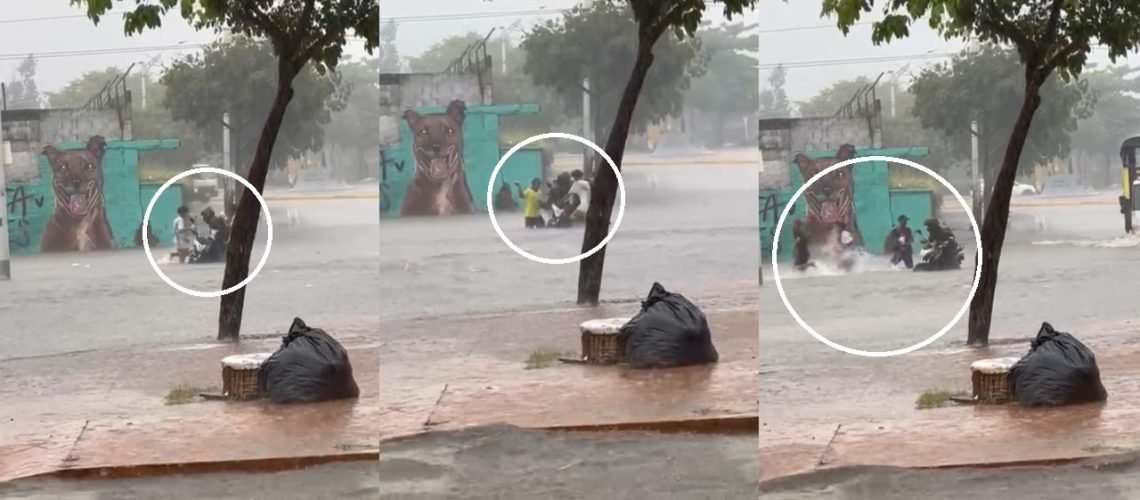 Atraco lluvia barrio Barlovento, Barranquilla