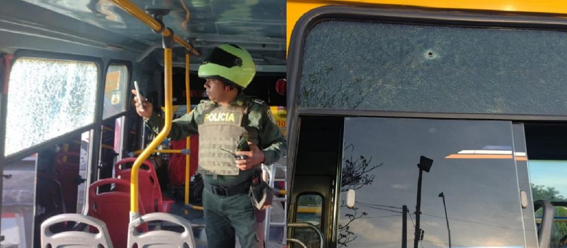 Atraco y disparos contra buses de Transmecar