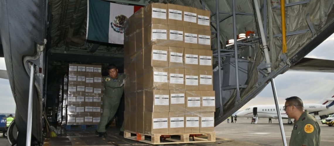 Ayuda humanitaria de México a Colombia