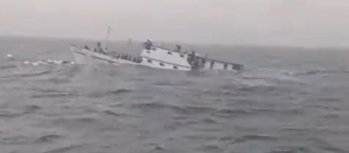 Barco hundido cerca a la isla de Gorgona