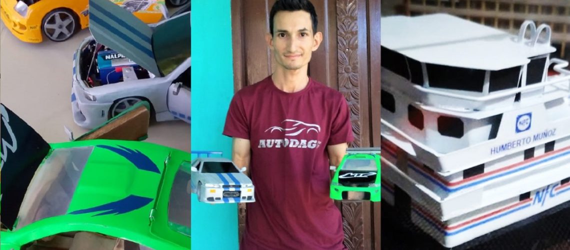 Barranquillero carros y barcos en madera (2)