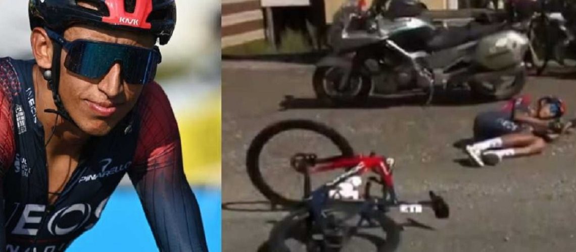 Caída de Egan Bernal