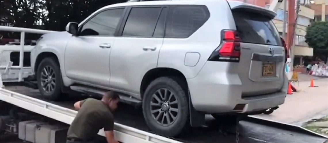 Camioneta recuperada al norte de Barranquilla