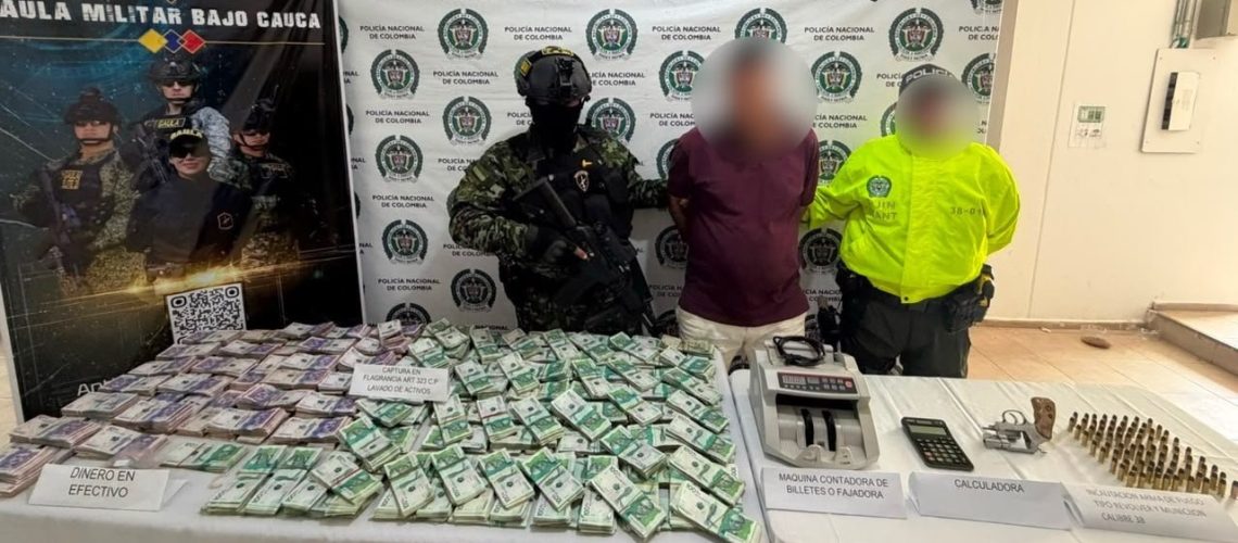 Captura alias el Tuerto, jefe financiero del Clan del Golfo, con 1000 millones de pesos