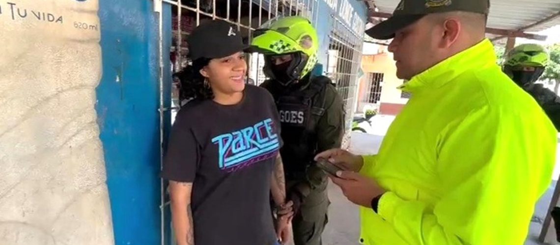Captura la Modelo extorsión Santa Marta