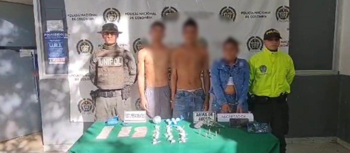 Captura porte de armas y estupefacientes Rebolo 1