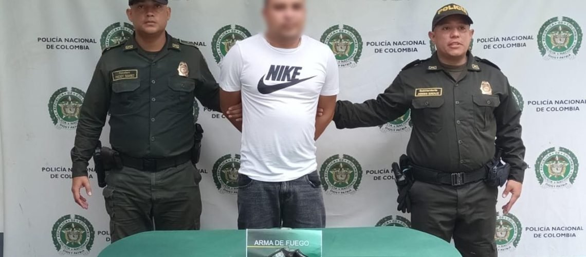 Captura porte ilegal de armas de fuego Santa Lucía