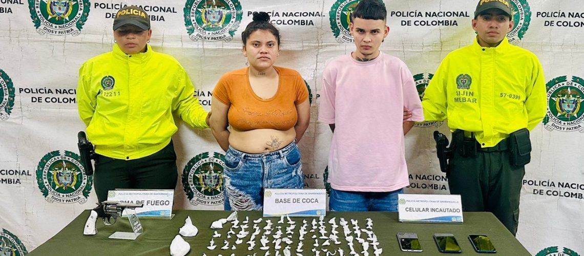 Captura presunta pareja sicarios Barranquilla