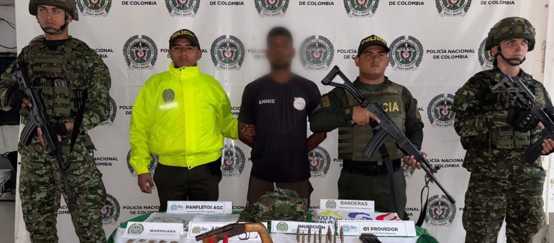 Captura presunto colaborador Clan del Golfo Magdalena