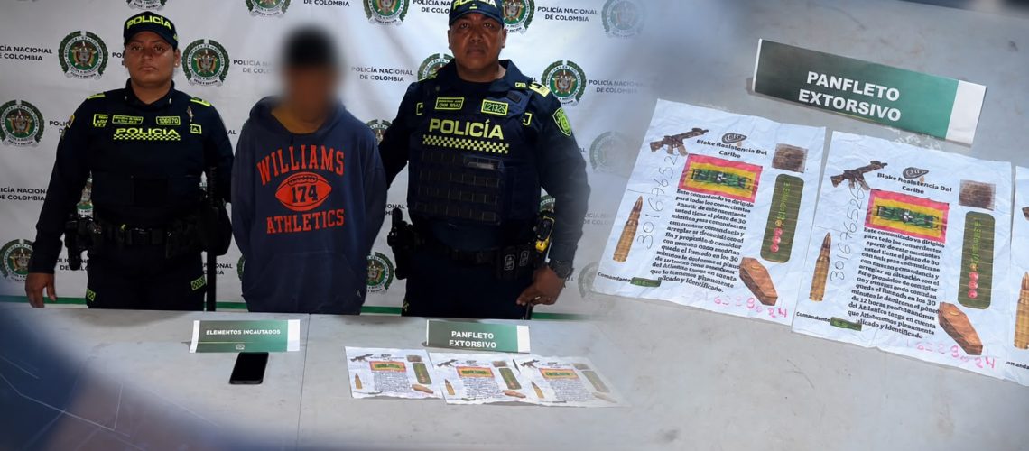 Captura presunto extorsionista Palmar de Varela (1)