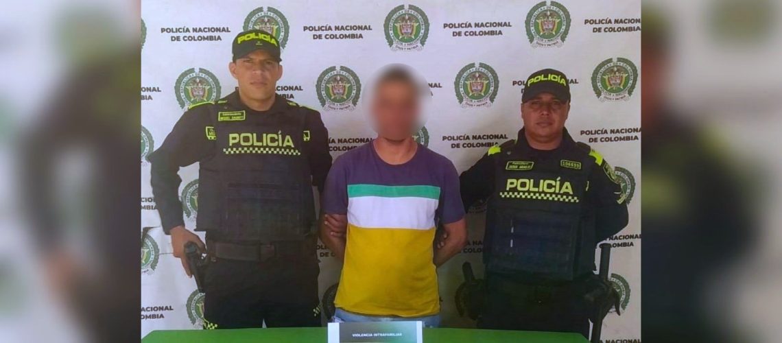 Captura violencia intrafamiliar Sabanagrande