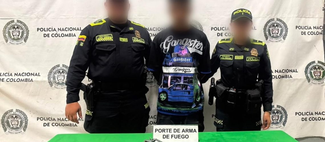 Capturado con arma de fuego en el norte de Barranquilla