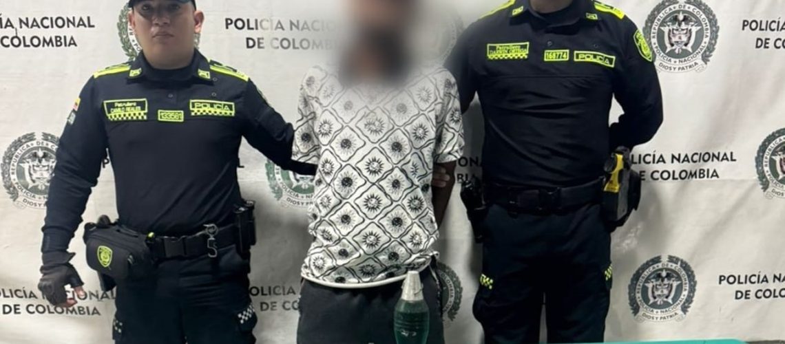 Capturado con explosivo en Santo Domingo, Barranquilla