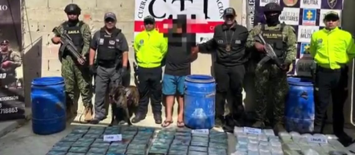 Capturado y desmantelamiento de droga Galapa