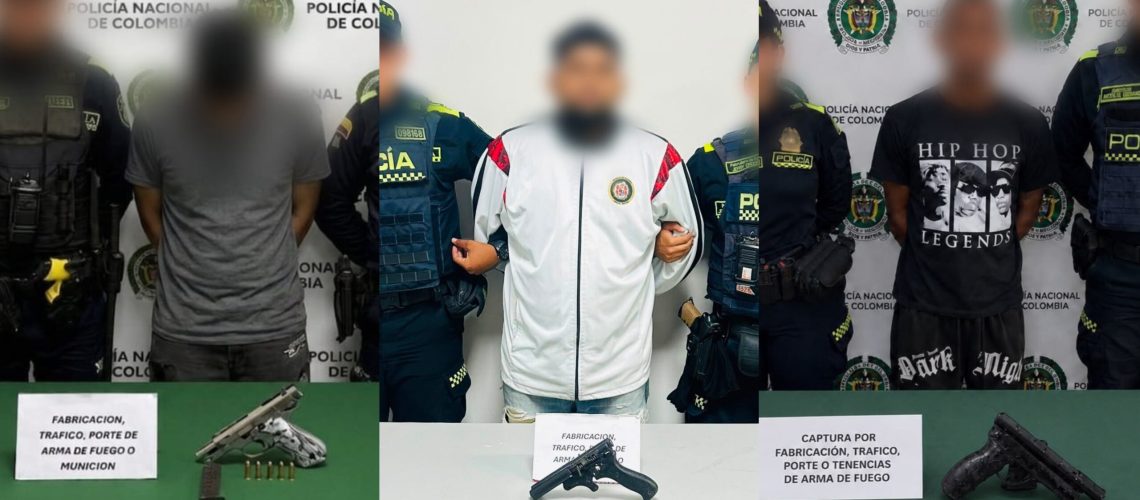 Capturados con armas Soledsd