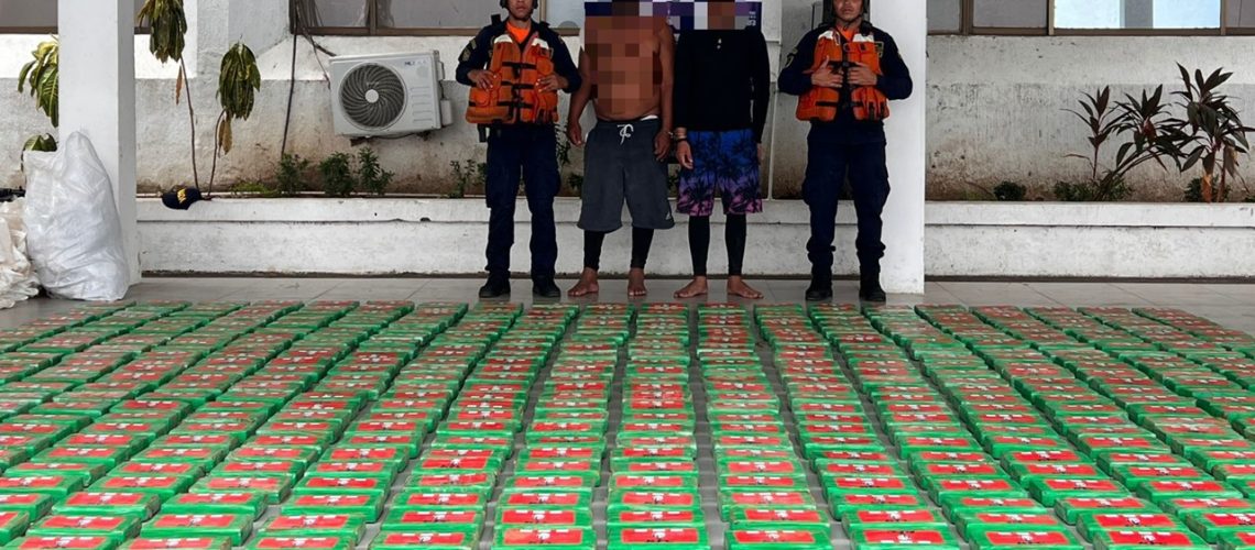 Capturados con droga en mar de La Guajira