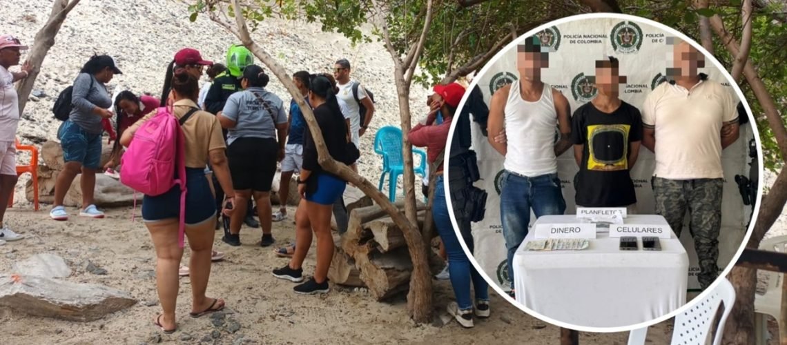 Capturados extorsión El Rodadero Santa Marta (3)