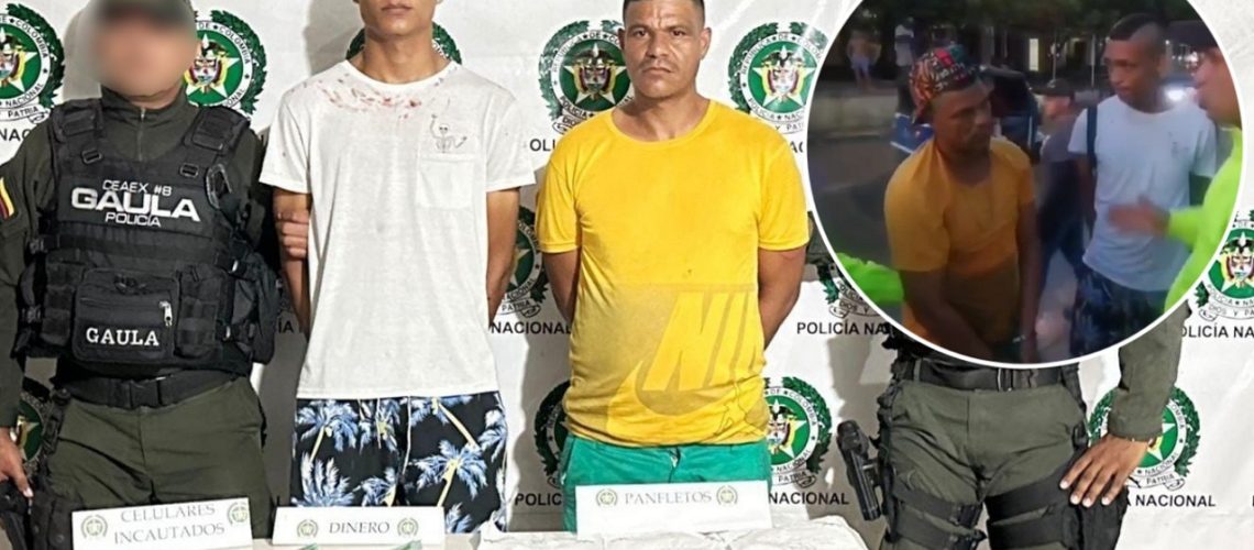 Capturados extorsión Soledad (2)