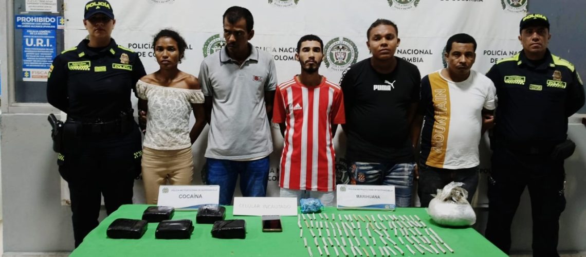Capturados por expendio de droga en Barranquilla