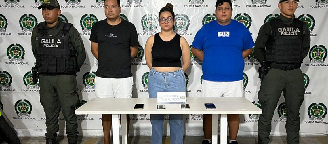 Capturados por extorsión a joyería en Barranquilla