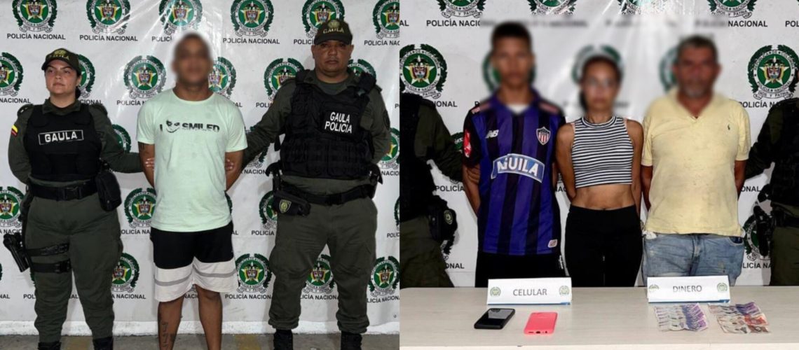 Capturados por extorsión en Soledad y Malambo