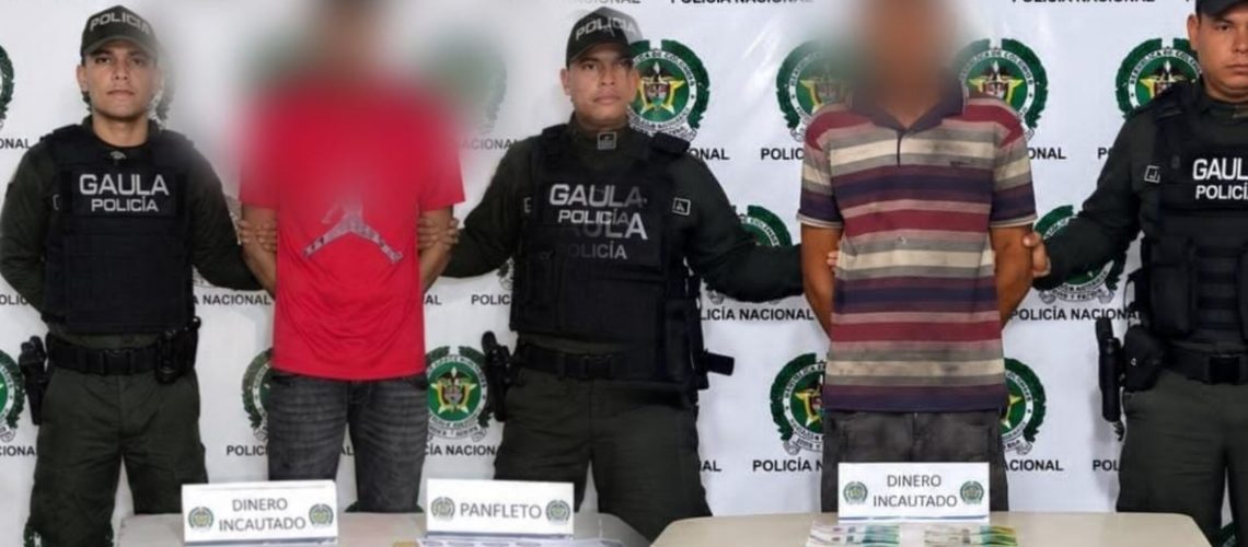 Capturados por presunta extorsión en Barranquilla