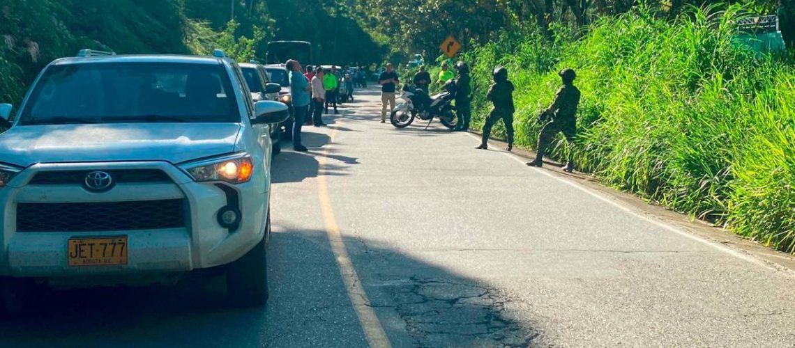 Caravana UNP donde iban cabecillas de las disidencias