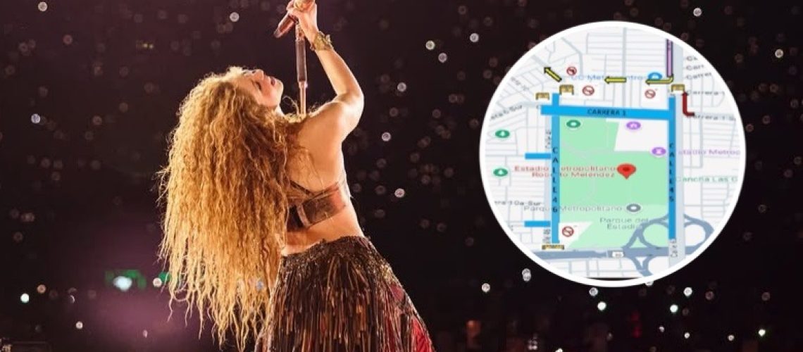 Cierre vías Shakira