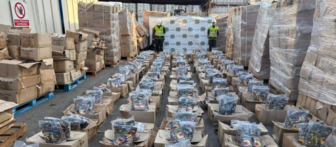 Cocaína incautada en Santa Marta