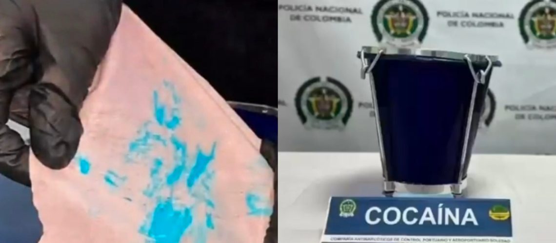 Cocaína incautada en caja vallenata aeropuerto Ern