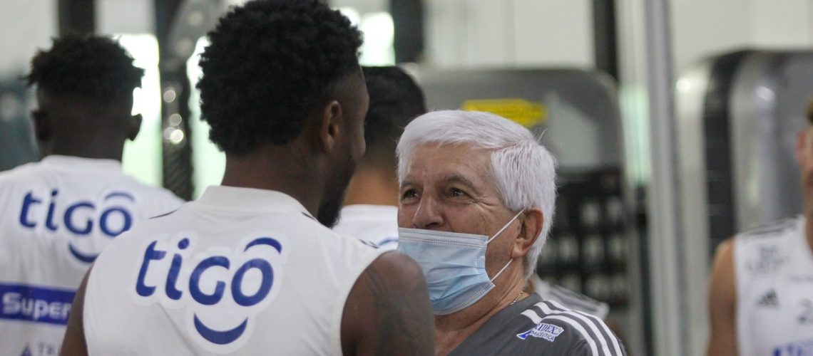 Comesaña con el grupo esta mañana