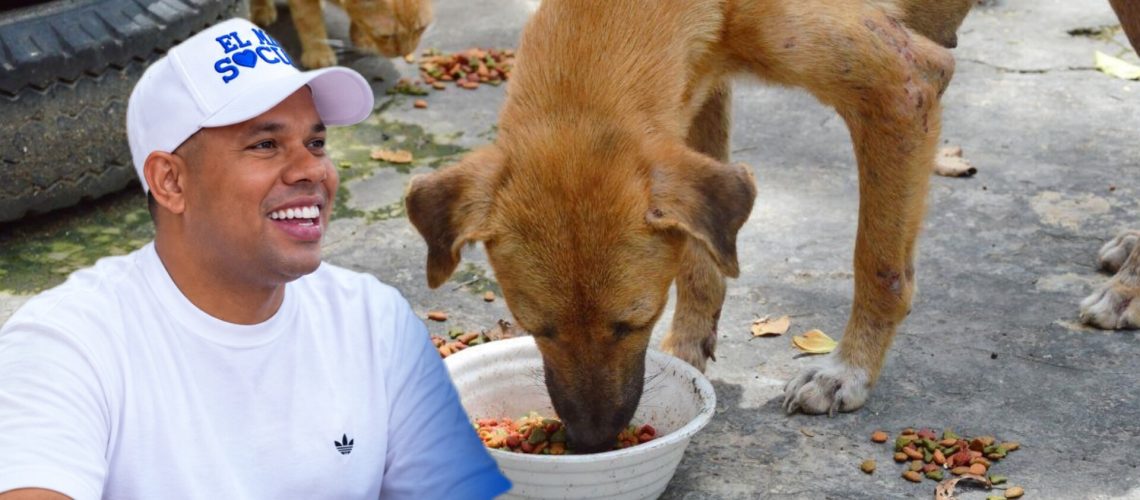 Concejal Alexis Castillo banco alimentos animales