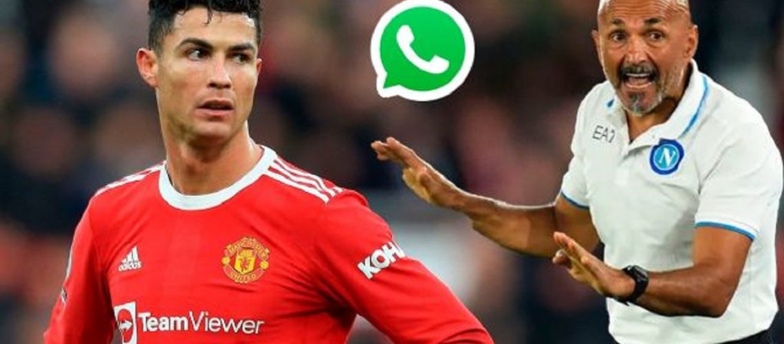 Crisitiano Ronaldo y Luciano Espalletti