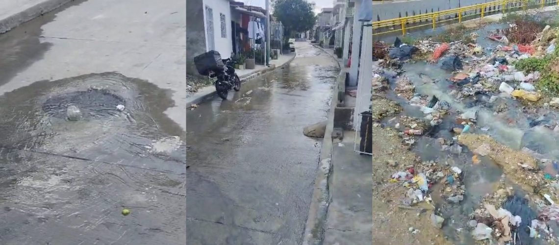 Denuncia aguas residuales barrio El Edén 2000