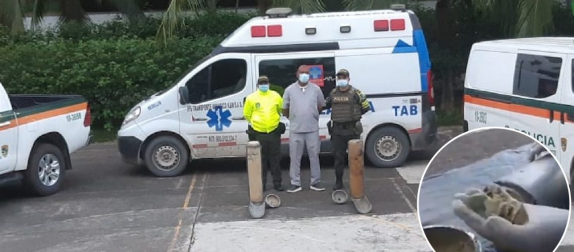 Destacada ambulancia cocaína