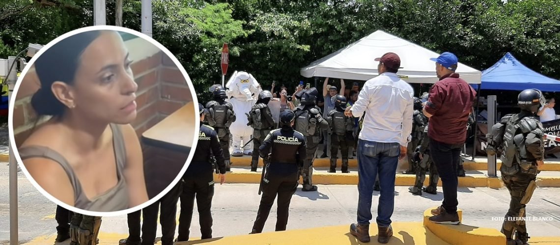 Detienen Karen Solís peaje Papiros