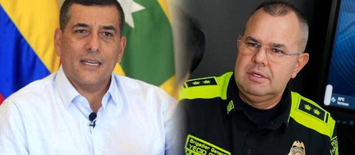 Dumek Turbay y general Gelver Yesid Peña